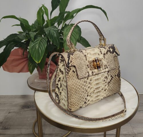 Geanta din piele de piton