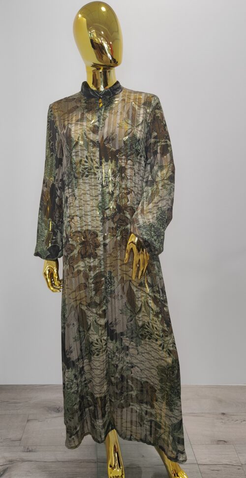 Rochie imprimeu verde